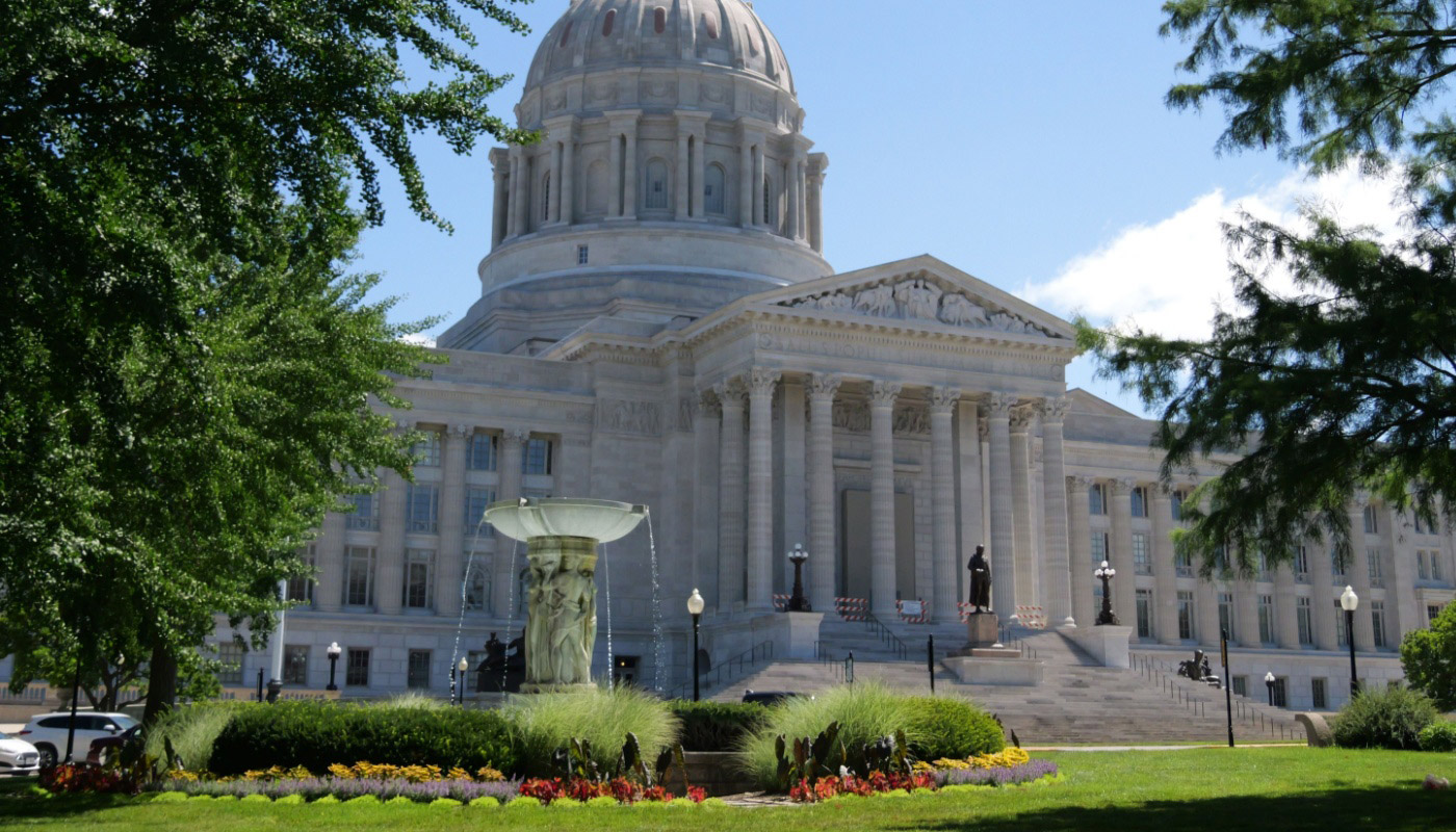 The Missouri State Capitol building.