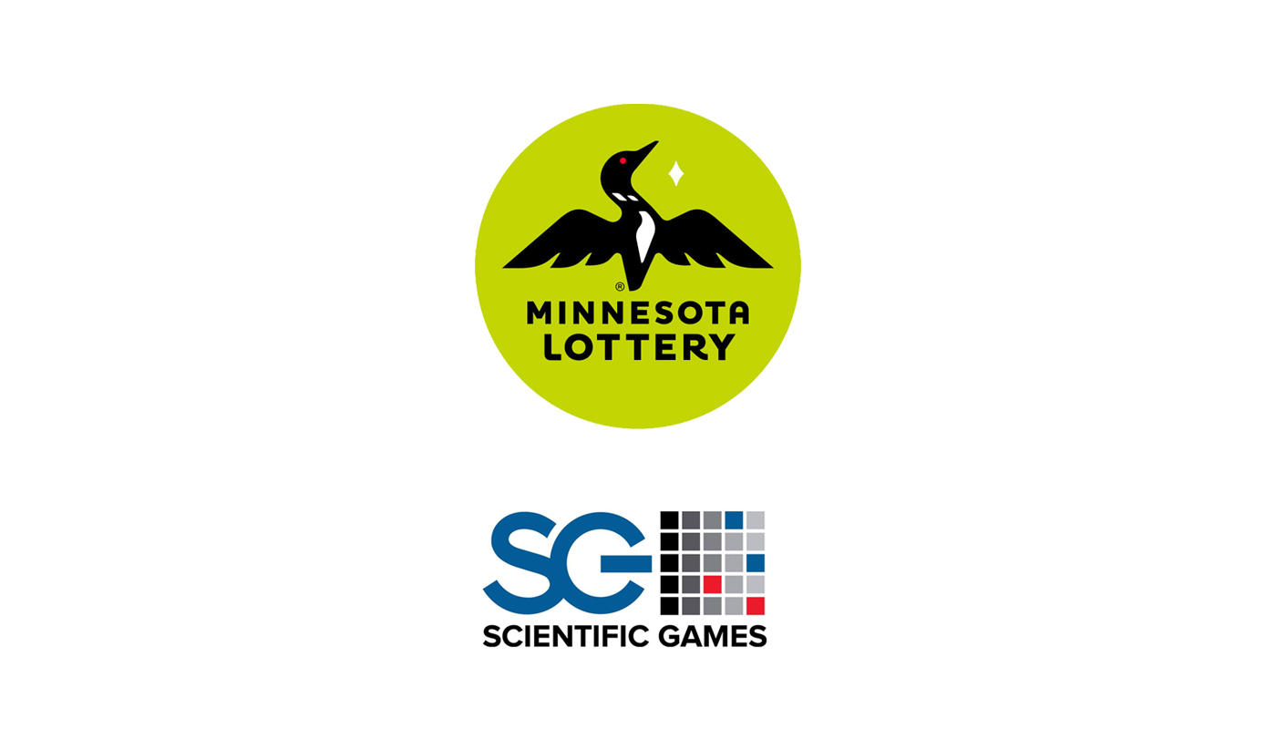The Minnesota Lottery and Scientific Games logos over a white background.