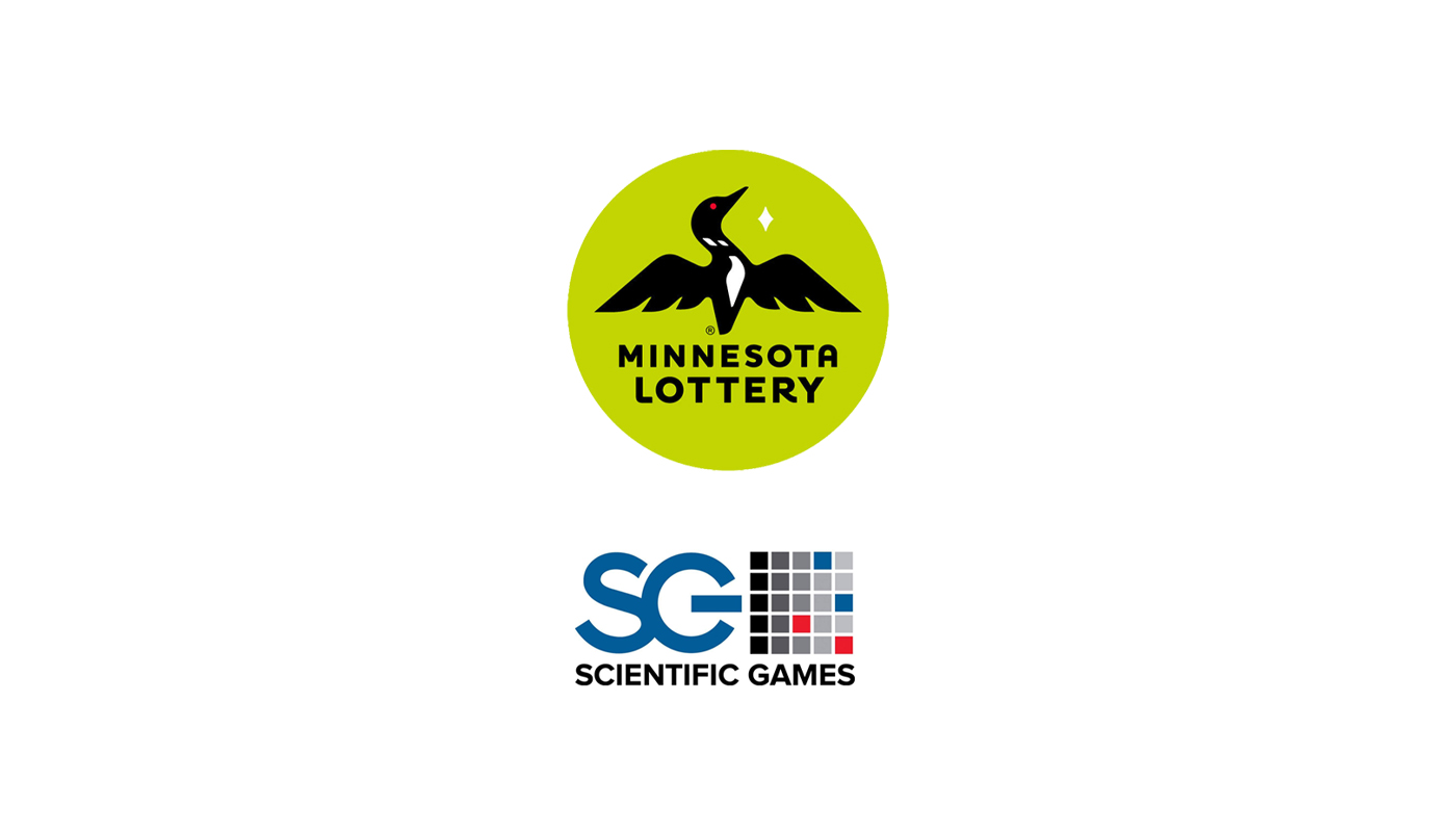 The Minnesota Lottery and Scientific Games logos over a white background.