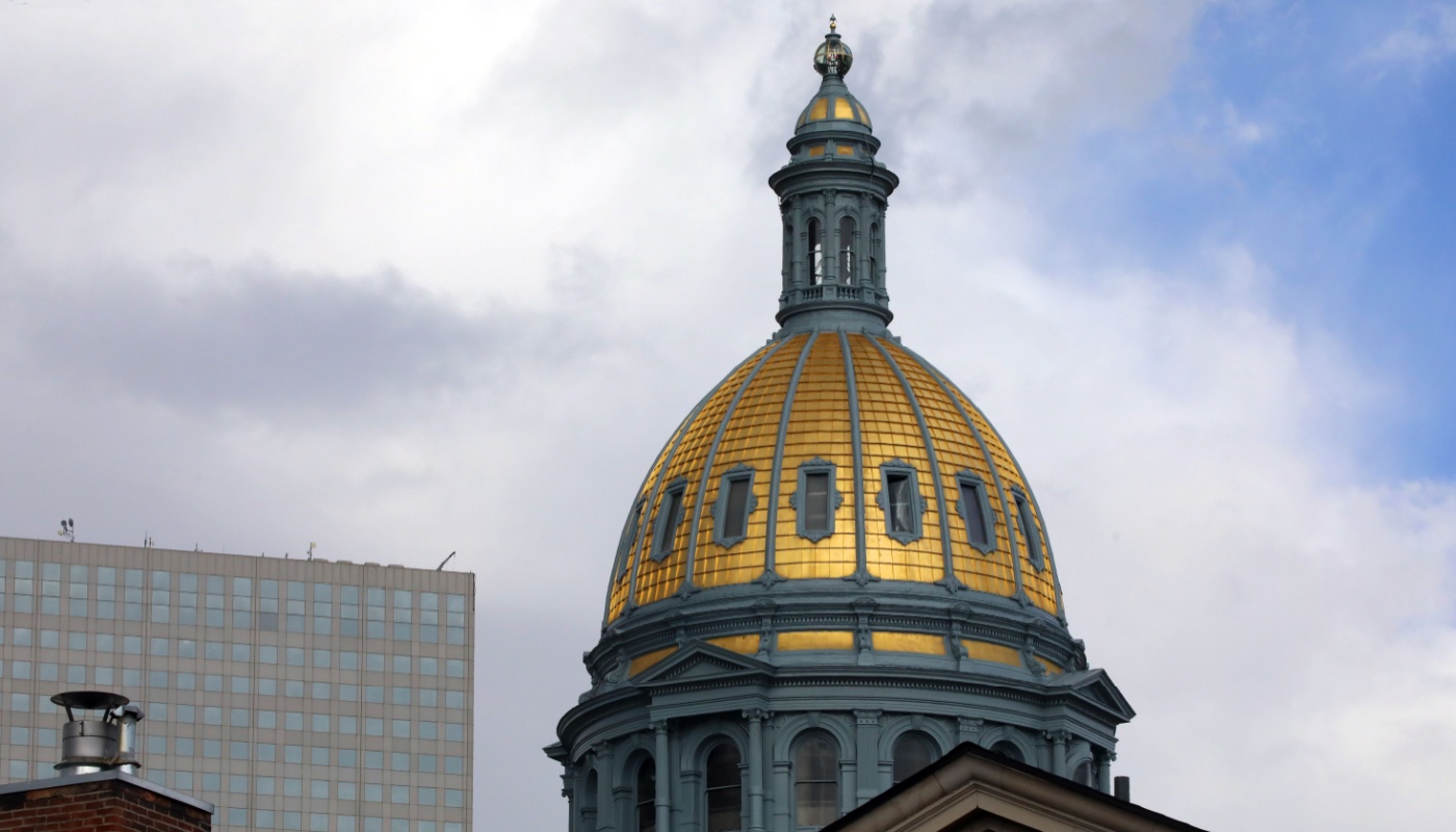 The Dome of The Colorado State Capitol Building.