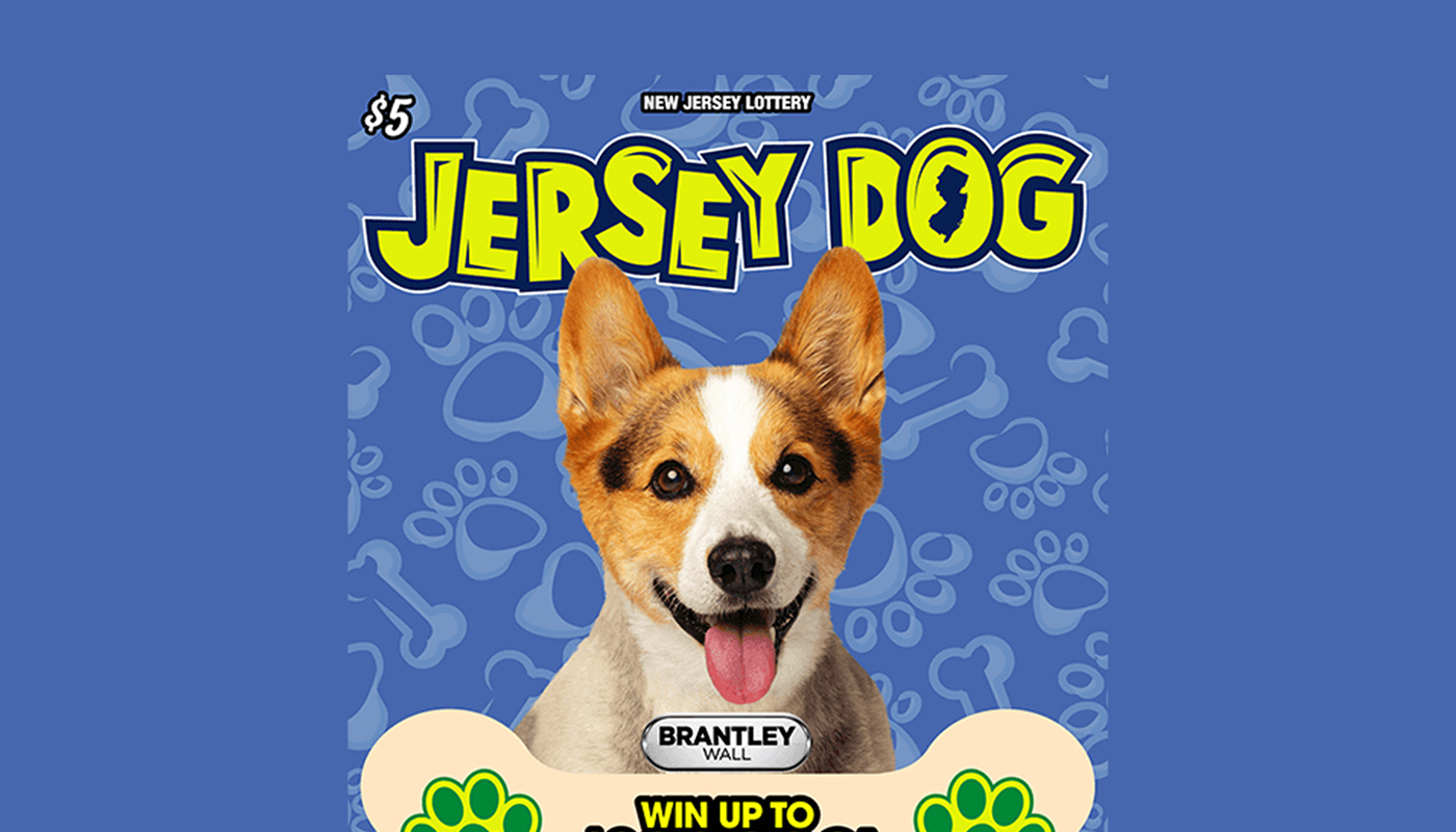 Part of a Jersey Dog scratch-off ticket.