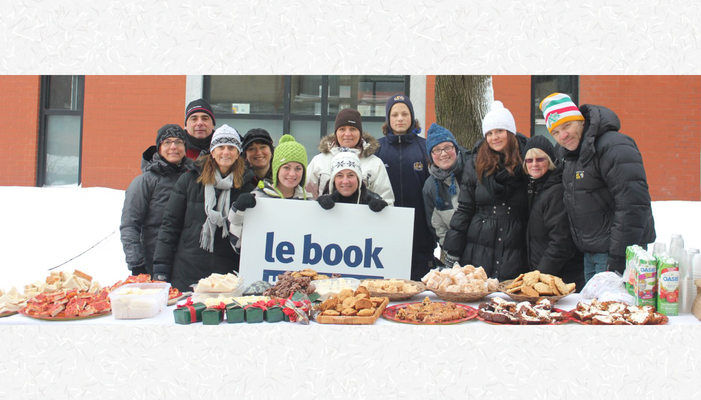 Le Book Humanitaire's team during a charity event.
