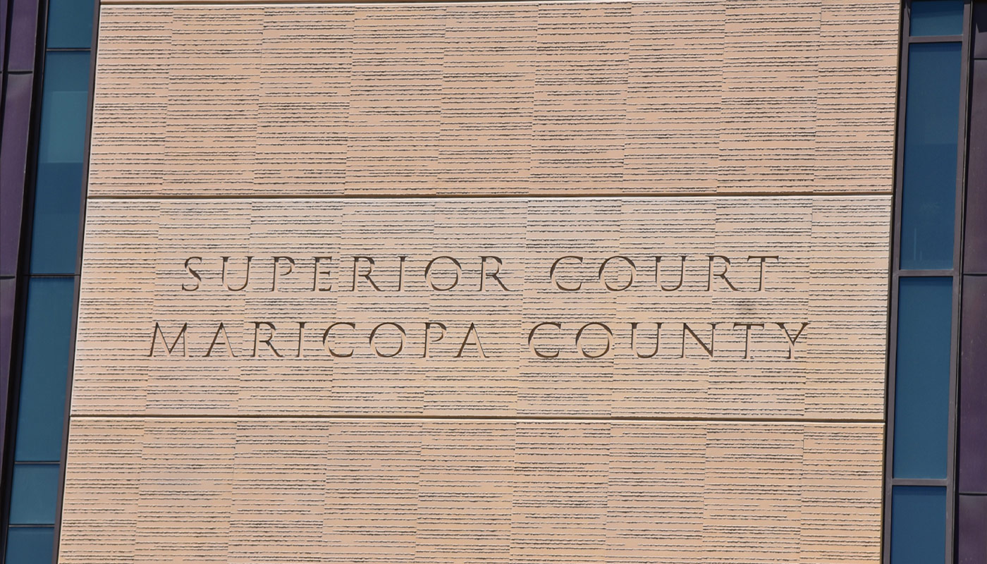 The Maricopa County Superior Court building.
