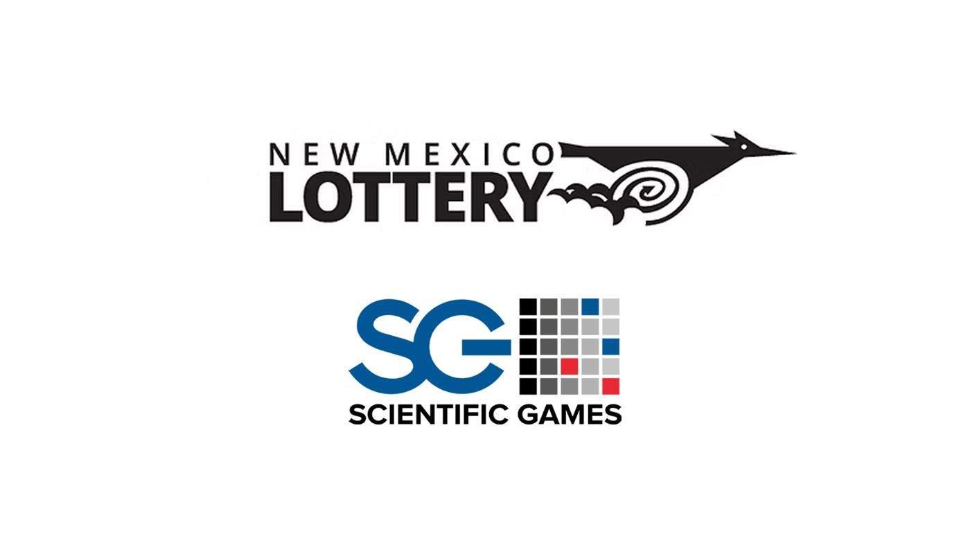 The New Mexico Lottery and Scientific Games logos over a white background.