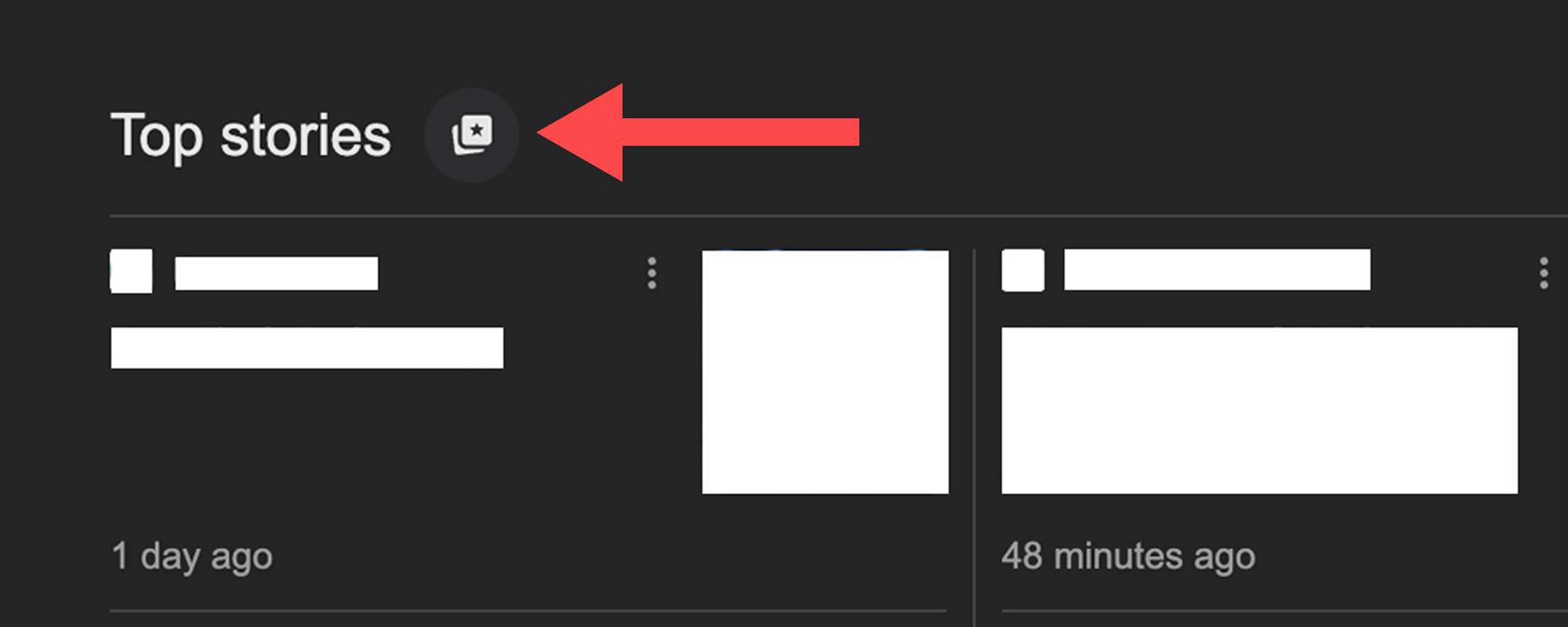 Google Preferred Sources step 1