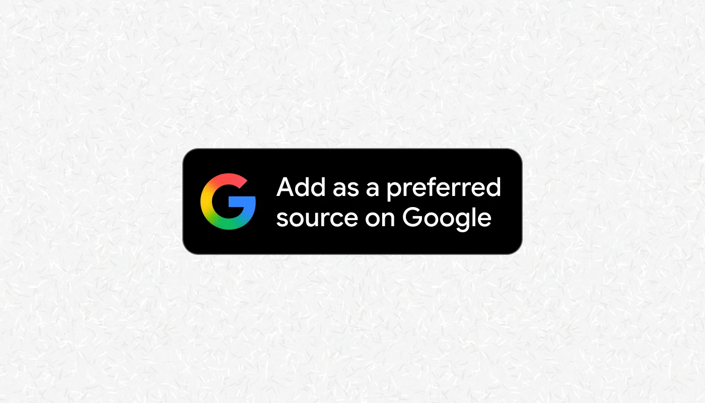 The "Add as a preferred Source on Google" button over a white background.