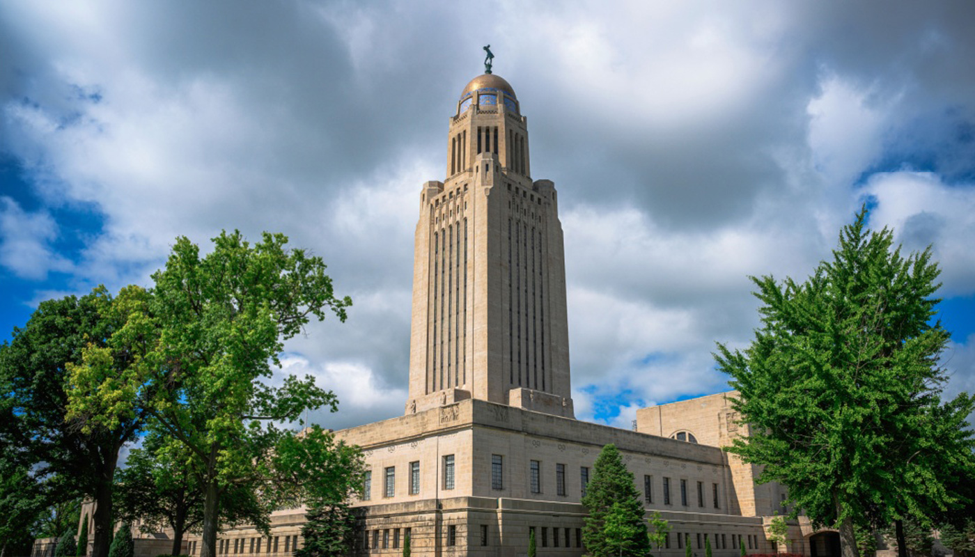 The Nebraska Lottery Capitol building.
