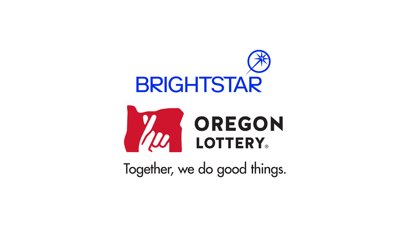 The Oregon Lottery and Brightstar Lottery logos.