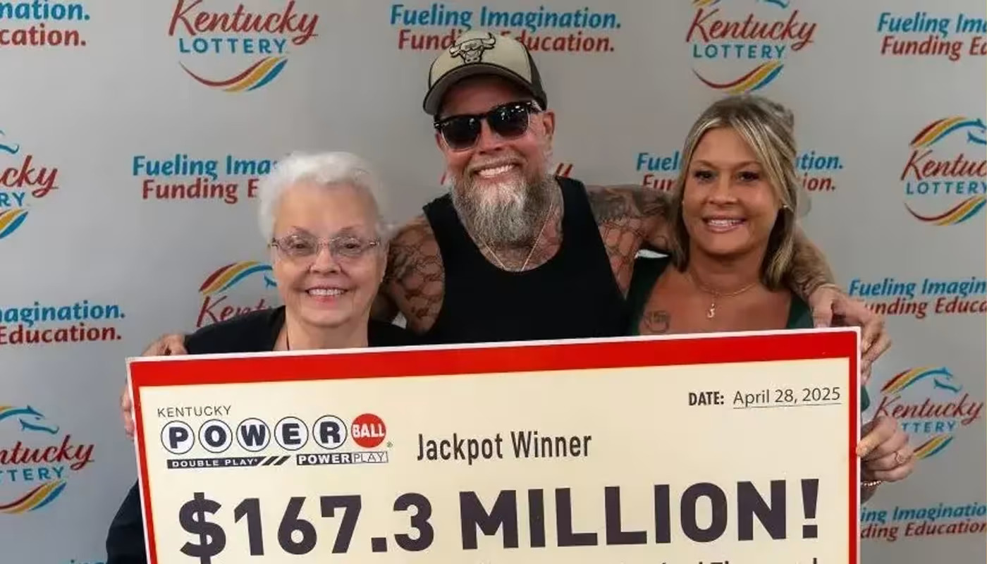 $167.3 million Powerball jackpot Kentucky winner James Farthing.