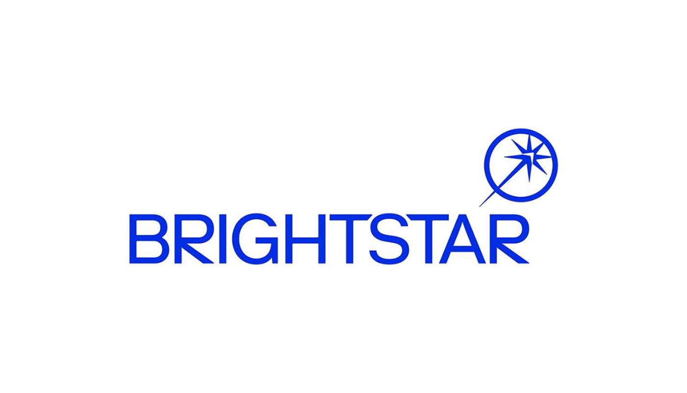The Brightstar logo over a white background.