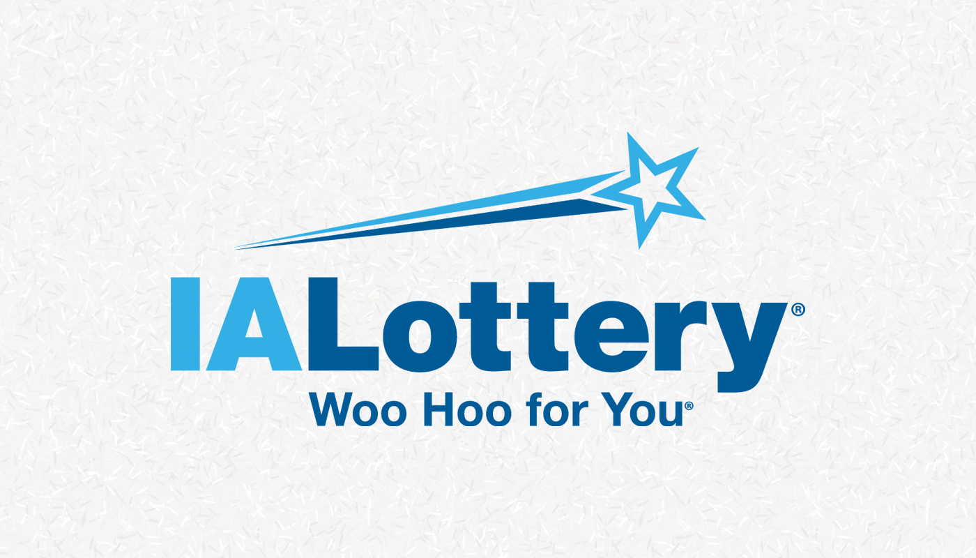 The Iowa Lottery logo over a white background.