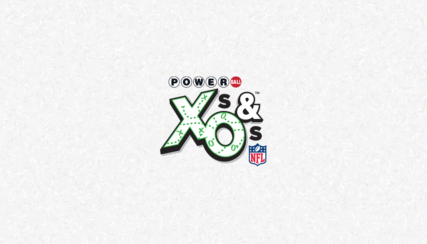 The Powerball X's & O's logo over a white background.