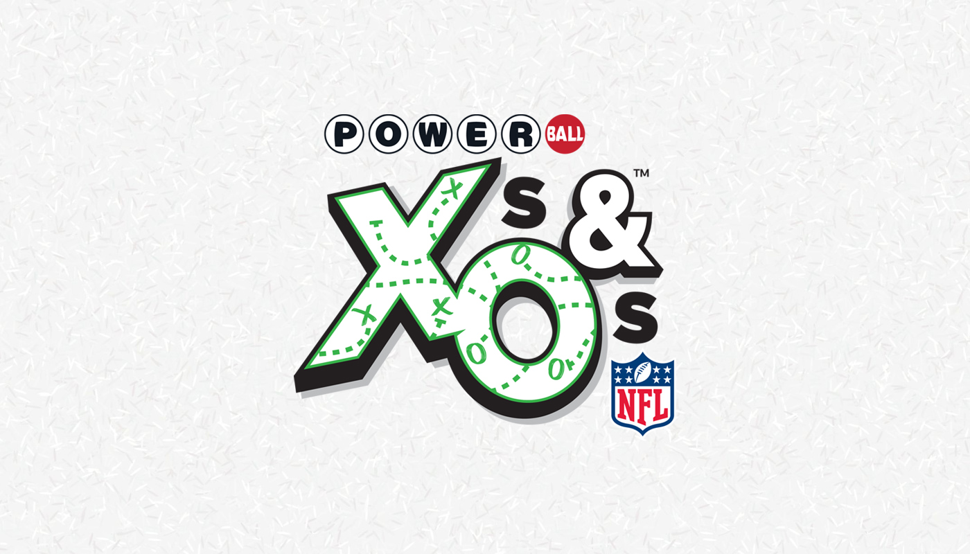 The Powerball X's & O's logo over a white background.