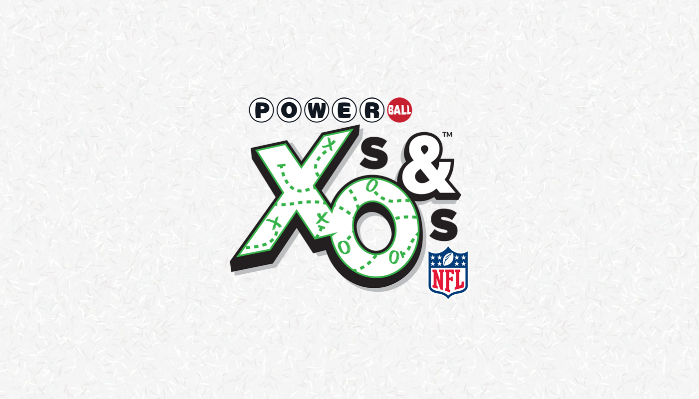 The Powerball X's & O's logo over a white background.